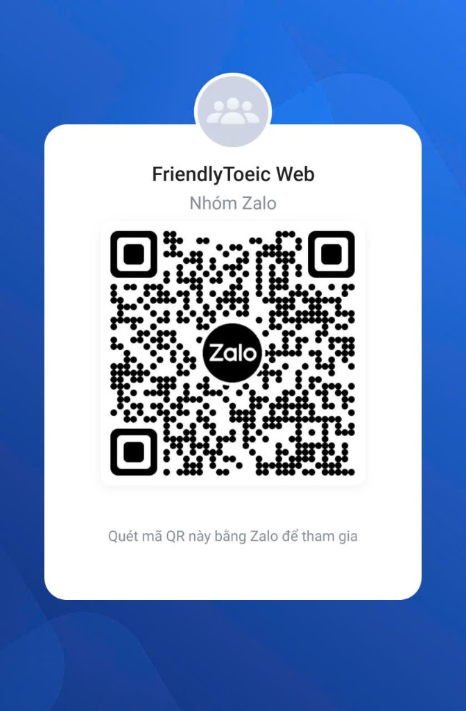 QR nhóm Zalo FriendlyToeic Web